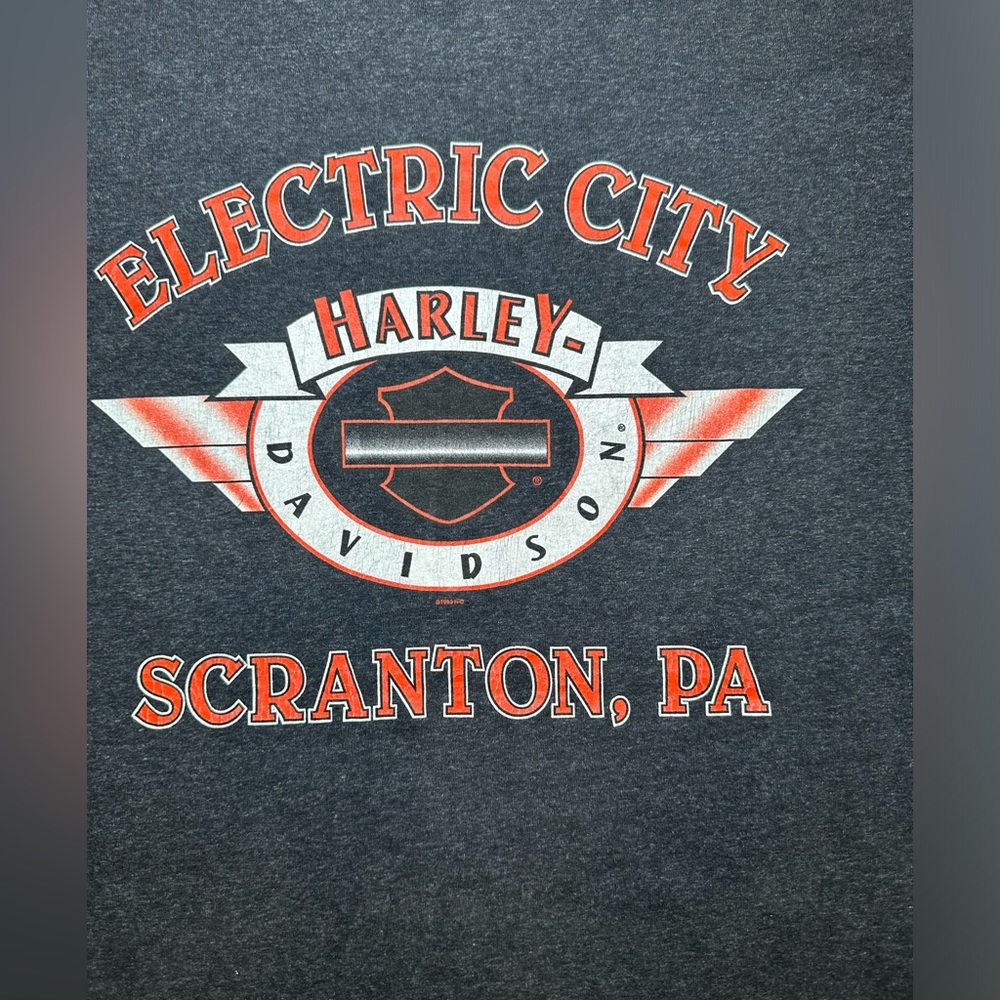 Vintage 1999 Harley Davidson Scranton,PA ‎ Tshirt men size XL- made in USA - Picture 5 of 5
